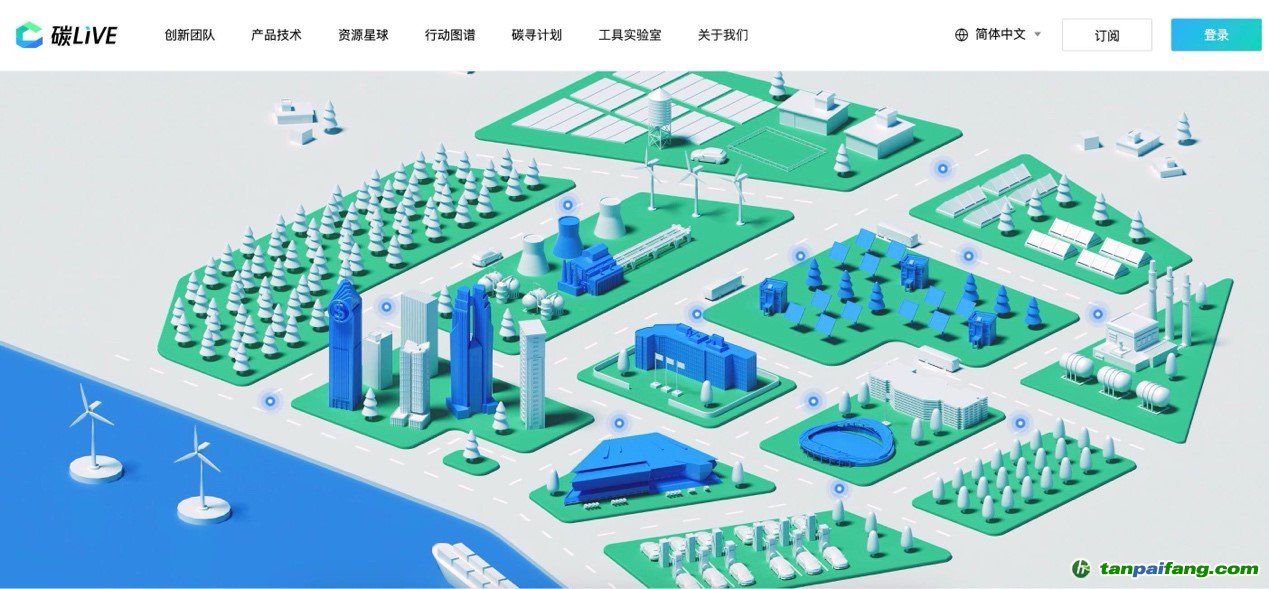 “碳LIVE”社區(qū)網(wǎng)頁(yè)截圖。圖片由騰訊公司提供